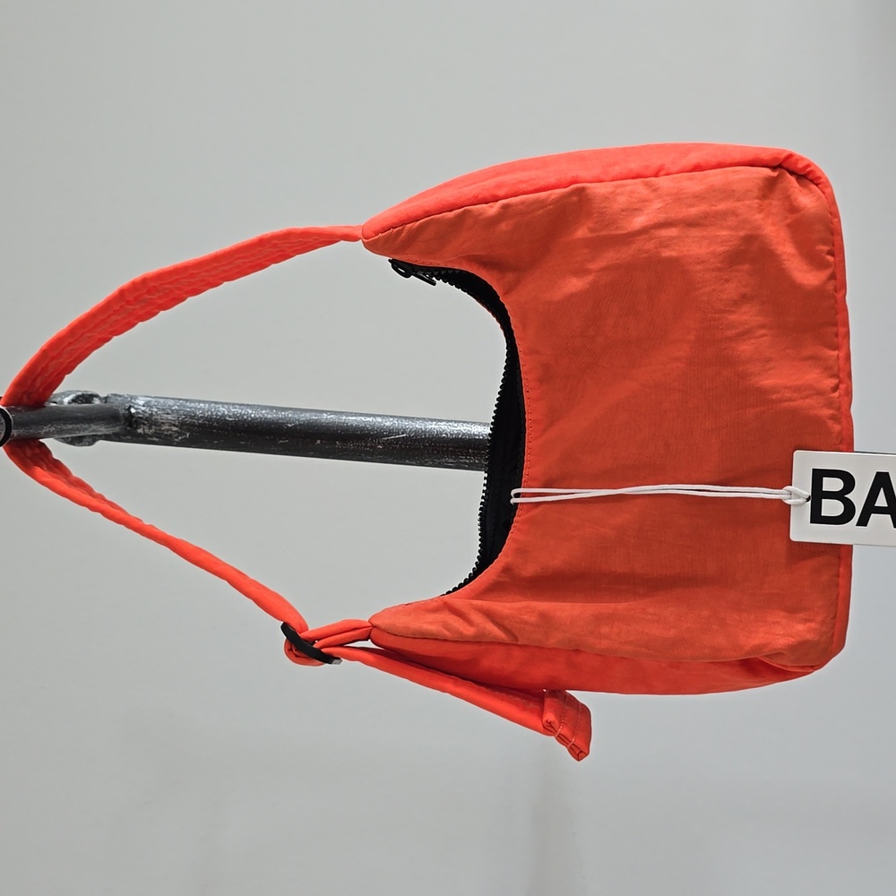 NWT BAGGU Mini Nylon Shoulder Bag In Nasturtium - Picture 3 of 8